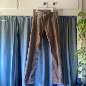 Volcom Khaki Straight Leg Corduroy Pants